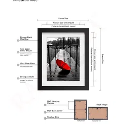RANDOM Set Of 8 Black Solid Collage Photo Frames image 4