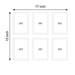 RANDOM Set Of 6 White Solid Collage Photo Frames image 5
