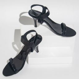 Inc 5 Black Embellished Stiletto Heels-44