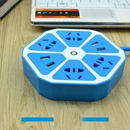 generic Saksham Trader Oxcord Extension Board 1.8M Cable Multi Switched 4 USB Outlets 4 Socket Surge Protector image 3