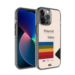 DailyObjects Black & Beige Polaroid VHS Stride 2.0  iPhone 12 Pro Max Back Case-41