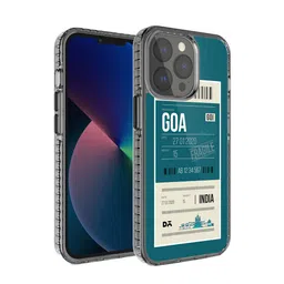DailyObjects Blue & White Goa City Tag Printed iPhone 13 Pro Max Phone Case-90