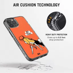 DailyObjects Black & Orange Not Today Stride 2.0 iPhone 12 Pro Max Back Case image 3
