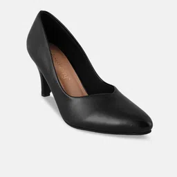 DressBerry Black Pointed Toe Slim Pumps-47
