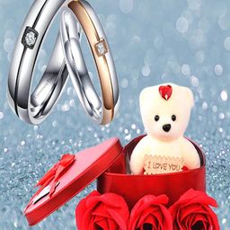 UNIVERSITY TRENDZ Couple Ring Home Gift Set-12