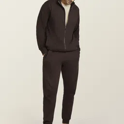XYXX Cruze Brown Zip-Up Jacket and Joggers Combo Set-image-72