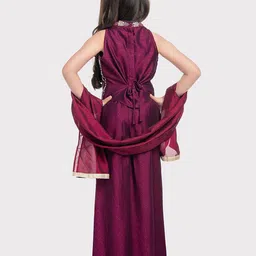 Tiny Kingdom Embellished Top With Palazzo & Dupatta image 3