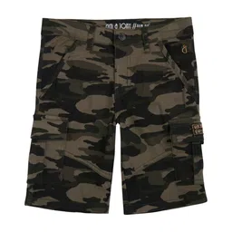 Gini and Jony Boys Camouflage Printed Cotton Cargo Shorts-image-19
