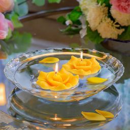 Iris Yellow 2 Pieces Mango Sorbet Aromatic Floating Candles-24