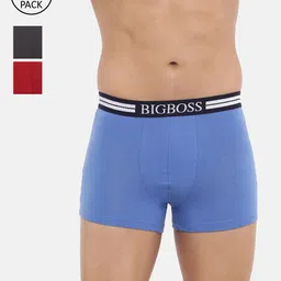 Dollar Bigboss Men Pack of 3 Cotton Modal Trunk - MBTR-14-TRENDYPRNT-PO2-CO2-52