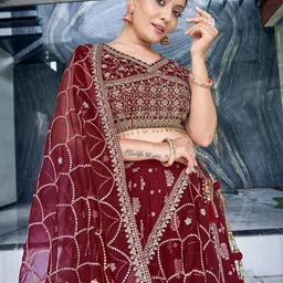 Chandbaali Embroidered Sequined Ready to Wear Lehenga & Blouse With Dupatta image 4
