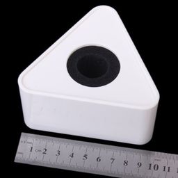 D&V ABS Injection Molding Triangular Microphone Station Logo -White Imported Quality image 4