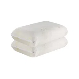 The White Willow White Set Of 2 Solid Cooling Gel Memory Foam Pillows-8