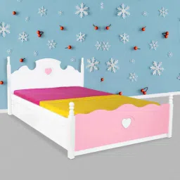 alex daisy Victoria Kids Single Bed with Storage in Pink & White Finish-picture-15