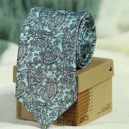 Tossido Men Blue & Black Printed Broad Tie-picture-45