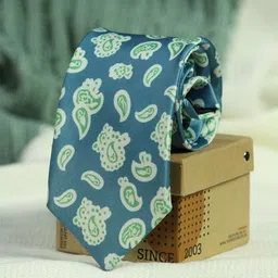 Tossido Men Blue & Green Printed Broad Tie-image-48