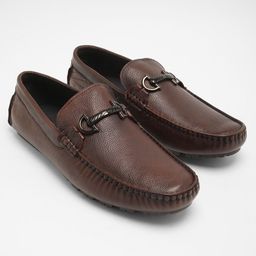 THE BEAR HOUSE Men Embellished Detail Leather Loafers-image-91