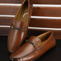 Louis Philippe Men Leather Horsebit Loafers-picture-58