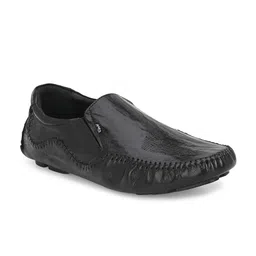 Hitz Men Lightweight Textured Leather Driving Shoes-52