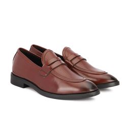 SHOZANIA Men Leather Formal Penny Loafers-image-77