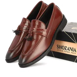 SHOZANIA Men Leather Formal Loafers-image-31