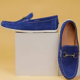 Ruosh Men MACAU Leather Comfort Insole Horsebit Loafers-image-30