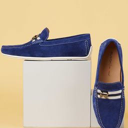 Ruosh Men Striped Leather Penny Loafers-image-18