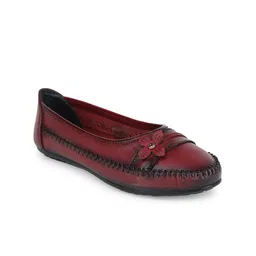Zoom Shoes Women Round Toe Lightweight Leather Loafers-41