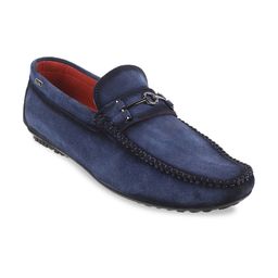 Metro Men Leather Comfort Insole Horsebit Driving Shoes-image-56