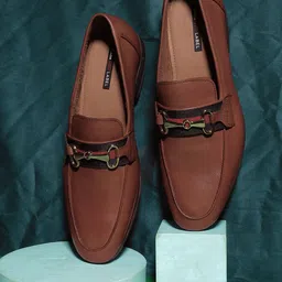 Bata Men Leather Horsebit Loafers-image-78