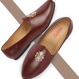 FAUSTO Boys Pointed Toe Lightweight Mojaris-28