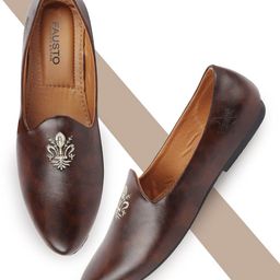 FAUSTO Boys Pointed Toe Lightweight Mojaris-20