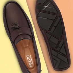 FAUSTO Men Comfort Insole Lightweight Tassel Loafers-image-48
