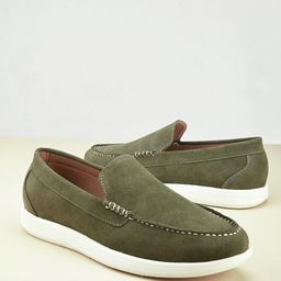 Mast & Harbour Men Contrast Sole Loafers-image-58