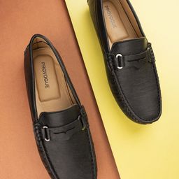 Provogue Men Black Solid Formal Loafers-picture-25