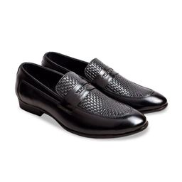 Cliff Fjord Men Textured Formal Loafers-image-43