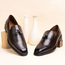 LOUIS STITCH Men Leatherette Dual Tone Shade Formal Shoes-image-25