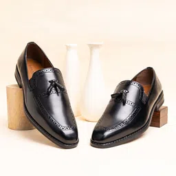 LOUIS STITCH Men's Leatherette Dual Tone Shade Formal Shoes-picture-12