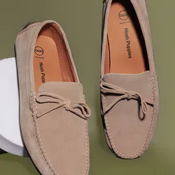 Hush Puppies Men Square Toe Suede Loafers-5