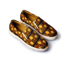 KobSook Women Printed Lightweight Canvas Slip-On Sneakers-image-37