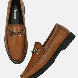 Big Fox Men Track Sole Buckles Lightweight Horsebit Loafers-image-23