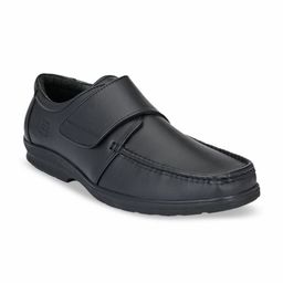 Eego Italy Men Black Solid Leather Formal Loafers-picture-26