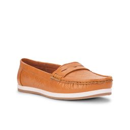 Bata Women Textured Round Toe Loafers-24