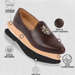 FAUSTO Boys Pointed Toe Lightweight Mojaris image 4