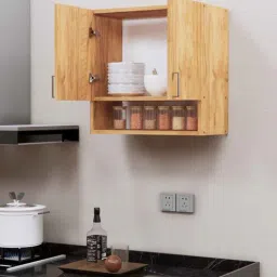 specialitypanels 2 Doors Modular Wall Mounted Kitchen Cabinet with Organizer Shelf in Plateau Apple Finish-picture-23