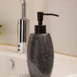 OBSESSIONS Charcoal Textured Polyresin Soap Dispenser-15