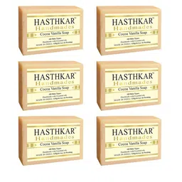 Hasthkar Set Of 6 Handmades Cocoa Vanilla Soaps for All Skin Types - 125 g Each-21