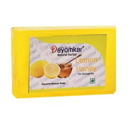 Deyomkar Herbal Charcoal Scrub with Sandal Wood & Lemon Honey Soaps image 3