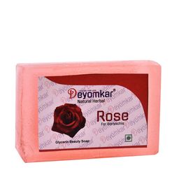 Deyomkar 3 Pcs Herbal Sandalwood Face Pack with Rose & Charcoal  Soap image 5