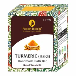 Passion Indulge Pack of 3 Natural Handmade Turmeric Bath Bar Soaps-20
